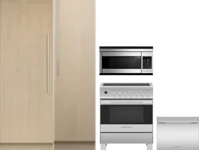 5 Piece Package Includes Refrigerator, Freezer, Range, Microwave And Dishwasher
